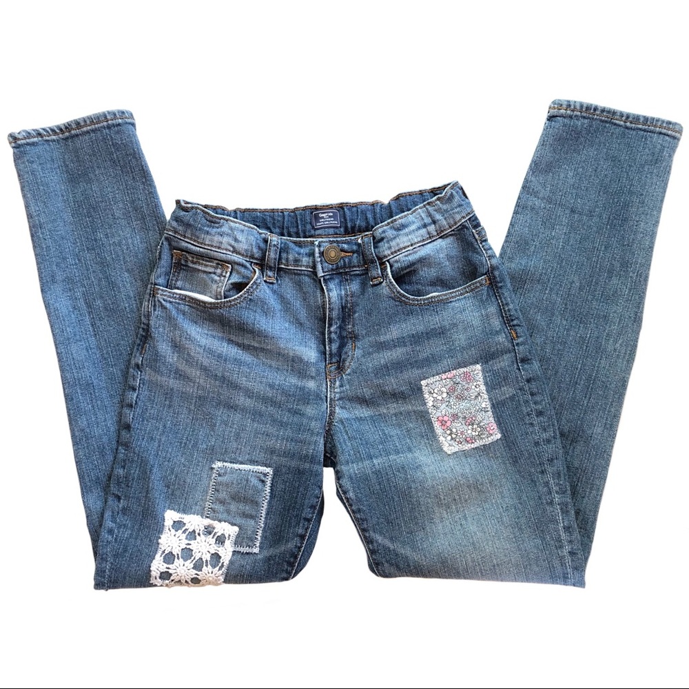 Gap Patchwork Girlfriend Jeans